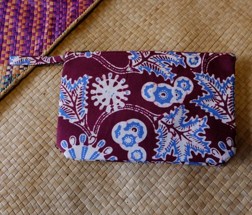 batik pouch wine