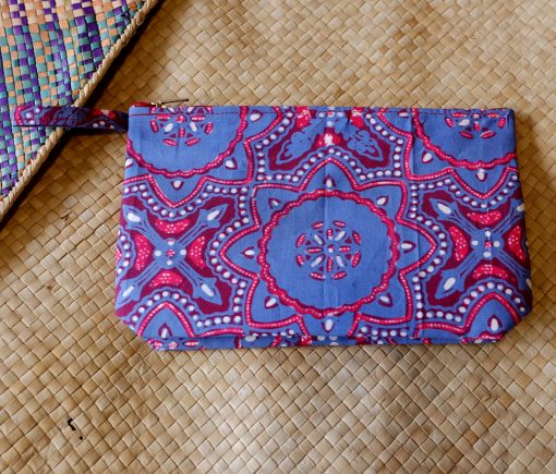 batik pouch maroon