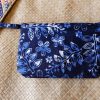 batik pouch dark blue