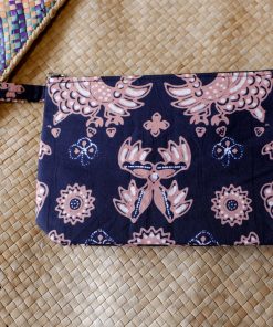 batik pouch black khaki