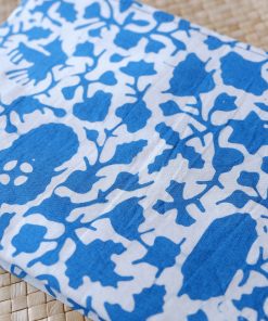 batik pouch cornflower blue