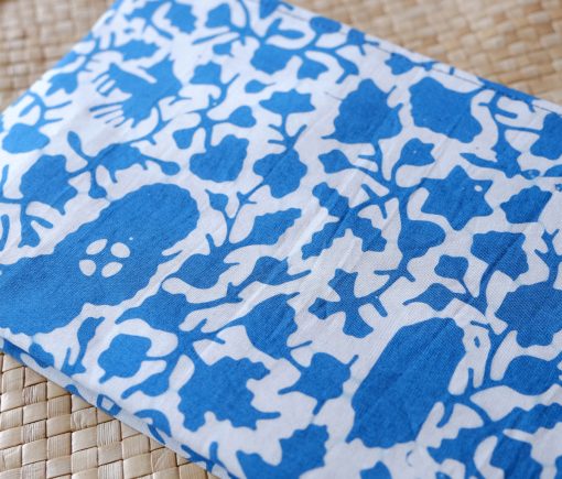 batik pouch cornflower blue