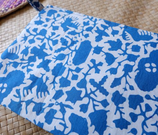 batik flat cornflower blue