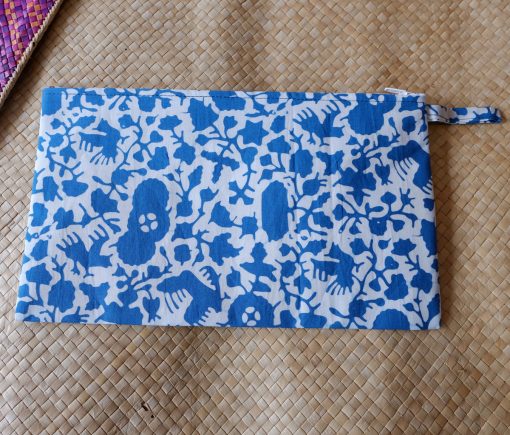 batik flat cornflower blue