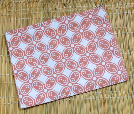 batik medium flat pouch beige