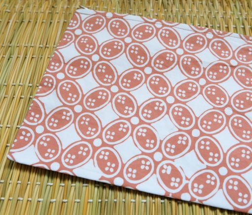 batik medium flat pouch beige