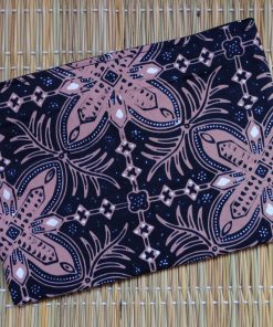 batik flat medium pouch brown