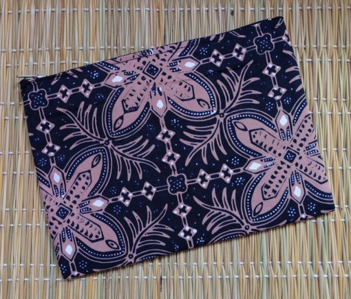 batik flat medium pouch brown