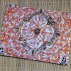 batik flat medium pouch orange