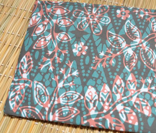 batik flat medium floral green