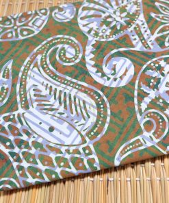 batik flat medium paisley green