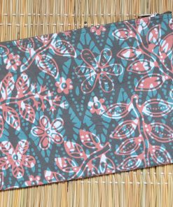 batik flat medium floral green